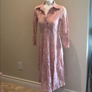 Abercrombie baby pink lace dress